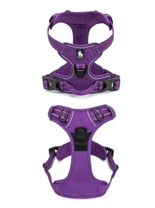 Truelove 1入組無拉式寵物背帶適用於貓和狗狗適用於戶外 - 紫色 - 查看 6