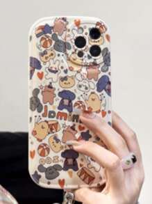 Vỏ điện thoại họa tiết gấu & thỏ hoạt hình - Nhiều màu - Xem 4