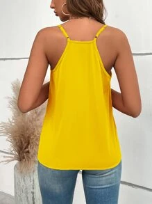 SHEIN LUNE Top de tirantes con lentejuela en contraste