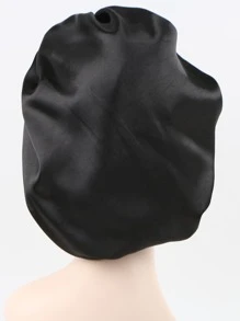 2pcs Wig Satin Bonnet - Black - View 5
