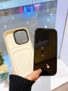 Funda de teléfono desmontable de 2 en 1, amigable con la piel, con ranura para tarjeta, bolsillo para monedas, anti-caída, anti-sudor, anti-huellas dactilares, resistente al desgaste y no descolorida - Blanco - Ver 5