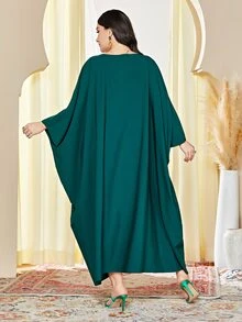 Al Najma 大碼印花蝙蝠袖洋裝