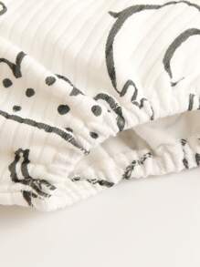 2 Stücke/Set Netter Cartoon Muster, kurzen Ärmeln, T-Shirt und Triangel Shorts Set für Baby Mädchen In Sommer