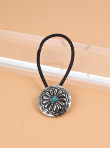 1 dây buộc tóc nữ màu ngọc lam trang trí theo phong cách cổ điển - Nhiều màu - Xem 5