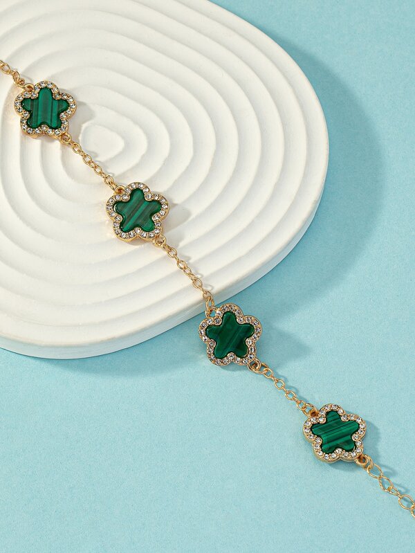 Clover Decor Bracelet SHEIN USA