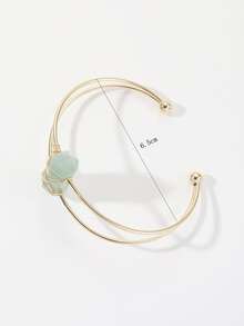 Brazalete con diseño de piedra - Verde - Ver 4