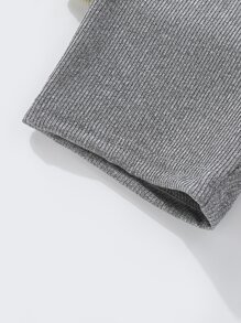 小女童2入組寬腰帶騎行褲