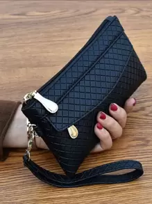 Portefeuille à embrayage en PU pour femme, étui portefeuille de téléphone portable pour femme, fournitures scolaires, cadeaux pour enseignants, rentrée scolaire pour femme, portefeuille, portefeuille long, portefeuille à dragonne