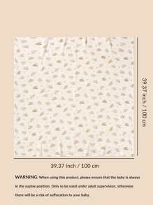 1入組羊圖案嬰兒繈褓毯 - 彩色 - 查看 4