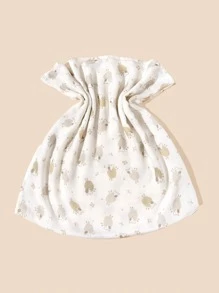 1入組羊圖案嬰兒繈褓毯 - 彩色 - 查看 5