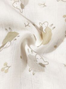 1入組羊圖案嬰兒繈褓毯 - 彩色 - 查看 6