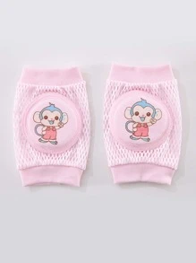 Bebé 2 piezas Rodillera de mono con estampado - Rosa - Ver 2