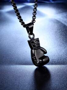 時尚流行男士卡通貓吊墜項鍊合金珠寶禮物和時尚外觀