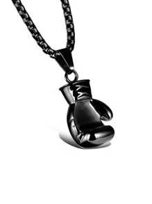 時尚流行男士卡通貓吊墜項鍊合金珠寶禮物和時尚外觀