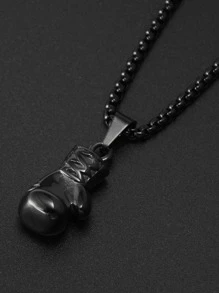 時尚流行男士卡通貓吊墜項鍊合金珠寶禮物和時尚外觀