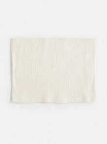 SHEIN BASICS 1 Pieza De Top De Tubo Sólido Extra - Beis - Ver 6