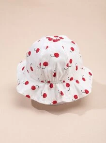 Baby Cherry Print Bucket Hat