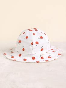 Baby Cherry Print Bucket Hat