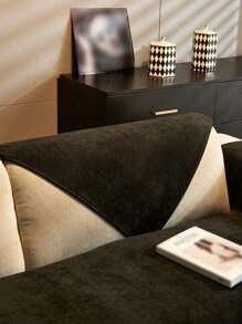 1 Đồng Màu Ghế Sofa Đệm, Hiện Đại Ghế Sofa Chống Trơn Trượt Đệm Cho Hộ Gia Đình, Tất Cả Các Mùa - màu đen - Xem 6