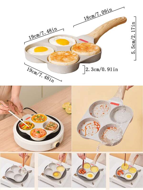 1pc Aluminum Alloy Pan, Minimalist Frying Pan For Kitchen SHEIN USA