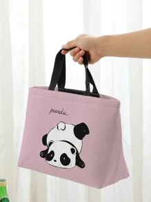 1 Túi Đựng Đồ Ăn Trưa Họa Tiết Gấu Trúc, Hoạt Hình Dễ Thương Polyester Cách Nhiệt Túi Đựng Đồ Ăn Trưa Cho Văn Phòng Làm Việc Trường Dã Ngoại Bãi Biển - Nhiều màu - Xem 1