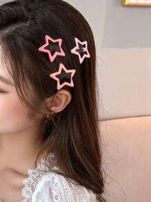 10入組星形設計髮夾 - 彩色 - 查看 2