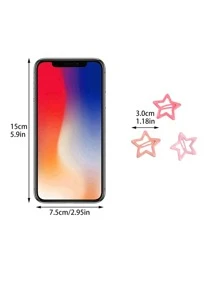 10入組星形設計髮夾 - 彩色 - 查看 3