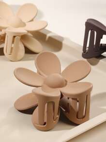 3pcs Flower Design Hair Claw Cute Casual Claw Clips Hair Clips Hair Jaw Clip Hair Clamps Hair Clutch Hair Catcher Clip, School Stuff, College - Multicolor - View 4