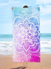 1 Khăn Đi Biển Họa Tiết Mandala, Vải Boho Hình Chữ Nhật Du Lịch Đi Biển Cho Bơi, Lặn, Mùa Hè - Nhiều màu - Xem 1