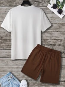 Manfinity Homme Bộ hai mảnh Nam Dây kéo Túi Hoạt hình Giải trí - Nhiều màu - Xem 2