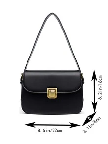 Túi vai Tất cả trên in - màu đen - Xem 3