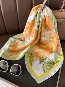 1 chiếc khăn rằn thời trang cho nữ họa tiết hoa cho cuộc sống hàng ngày - Nhiều màu - Xem 4