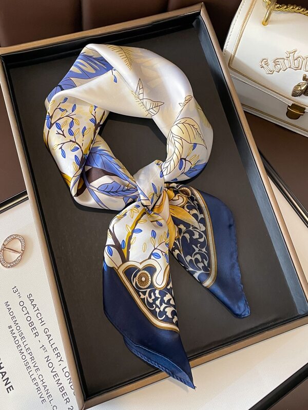 1pc dames bladpatroon modieuze bandana voor lente en zomer bandana, haarband, hoofdband ideaal voor het aankleden van uw look
