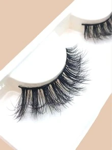 1 par Pestañas postizas separadas - Negro - Ver 2