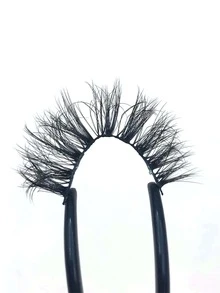 1 par Pestañas postizas separadas - Negro - Ver 4