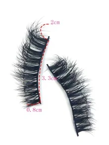 1 par Pestañas postizas separadas - Negro - Ver 5