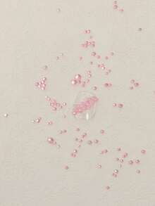 1入組玻璃美甲飾品 - 彩色 - 查看 2