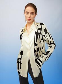 MOTF PREMIUM SILK ABSTRACT SHIRT - Multicolor - View 12