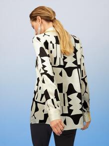 MOTF PREMIUM SILK ABSTRACT SHIRT - Multicolor - View 7