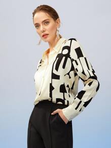 MOTF PREMIUM SILK ABSTRACT SHIRT - Multicolor - View 10