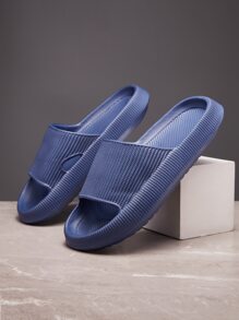 Dép xỏ ngón & dép nam Cắt ra màu trơn - Màu xanh lam - Xem 5