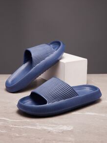 Dép xỏ ngón & dép nam Cắt ra màu trơn - Màu xanh lam - Xem 6