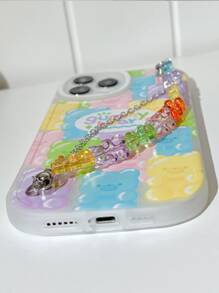 卡通熊圖案手機殼 - 彩色 - 查看 4