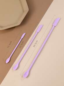 3pcs Silicone Face Cream Scraper - Purple - View 3