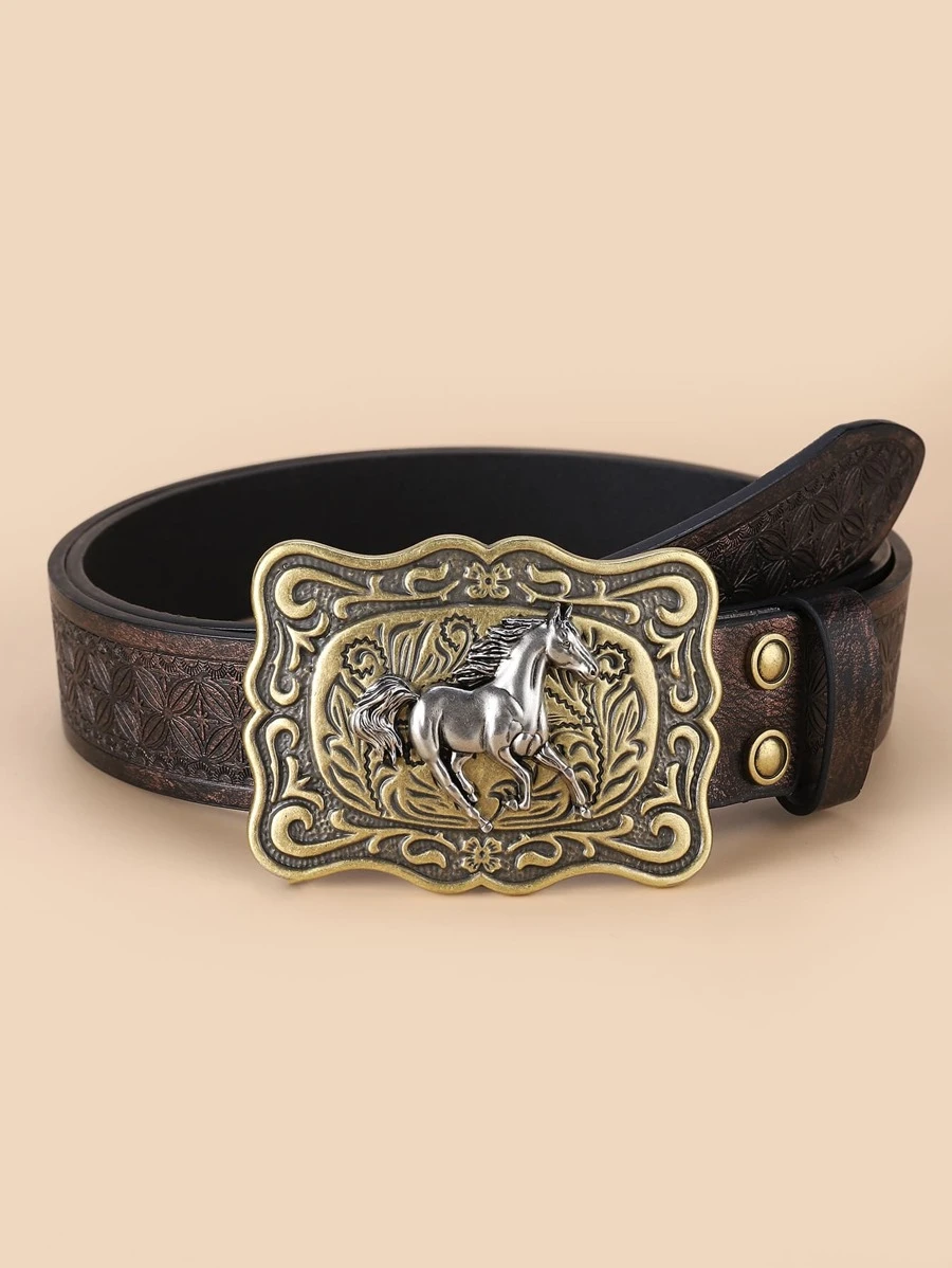 1 Phụ Nữ Trang Trí Ngựa Thắt Lưng Khóa Cổ Điển, Để Trang Trí - Đồng - Xem 1