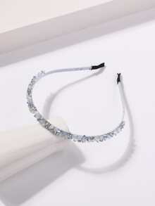 1入組女士水鑽裝飾時尚百搭髮箍適用於頭髮裝飾用品