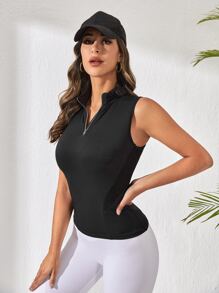 Yoga Futuristic 半拉鏈運動背心