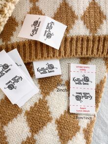 20pcs/set DIY Clothes Label, Modern Letter Graphic DIY Label For DIY - White - View 4