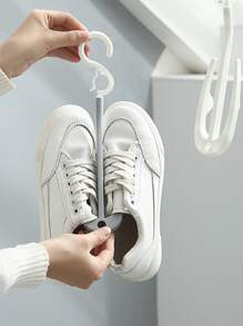 1 pieza Percha zapato secado moderno unicolor plegable zapato secado para doméstico & de viaje