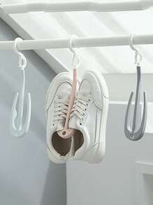 1 pieza Percha zapato secado moderno unicolor plegable zapato secado para doméstico & de viaje